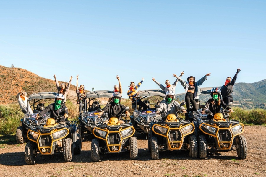 Buggy and quad bike group in the Mijas mountains